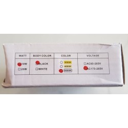 Projecteur LED 10W IP66 sans détecteur – Blanc Froid 6000K | Éclairage Extérieur