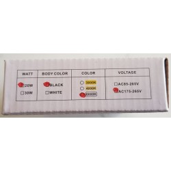 Projecteur LED 20W IP66 sans détecteur – Blanc Froid 6000K | Éclairage Extérieur