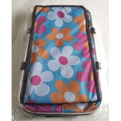 Panier pique‑nique isotherme pliable – Vert à fleurs | Brocaffaire