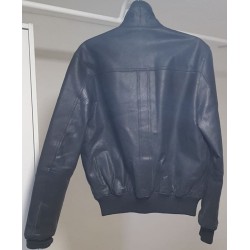 blouson cuir noir t-traxx m – occasion très bon état | brocaffaire.fr