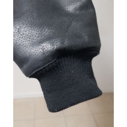 blouson cuir noir t-traxx m – occasion très bon état | brocaffaire.fr