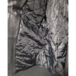 blouson cuir noir t-traxx m – occasion très bon état | brocaffaire.fr