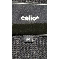 gilet celio bleu marine m – occasion très bon état – bouton manquant | brocaffaire.fr
