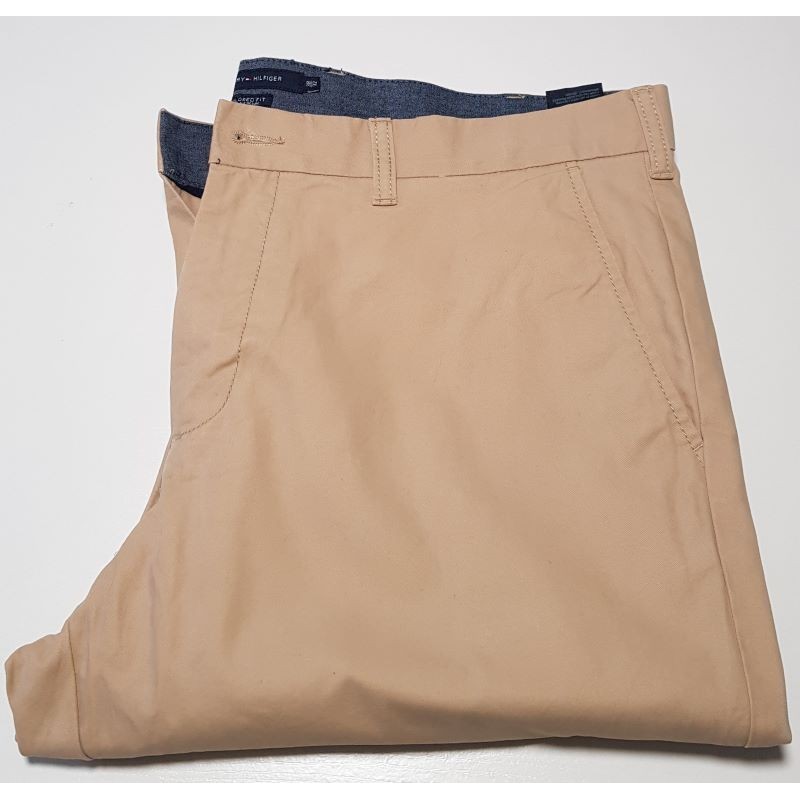 pantalon tommy hilfiger tailored fit beige 38/32 us en très bon état – brocaffaire.fr