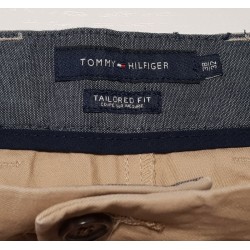 pantalon tommy hilfiger tailored fit beige 38/32 us – occasion très bon état