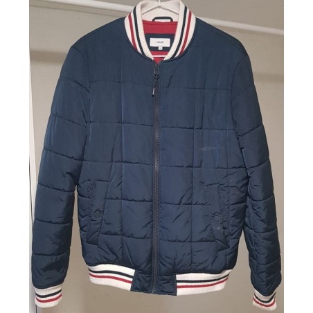 doudoune jules bleu marine taille m en très bon état – brocaffaire.fr