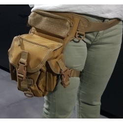 Sac de jambe tactique militaire – 6 poches, imperméable et durable | Brocaffaire