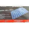 Couverture pique‑nique isolante 150×200 cm étanche – Bleu à carreaux | Brocaffaire