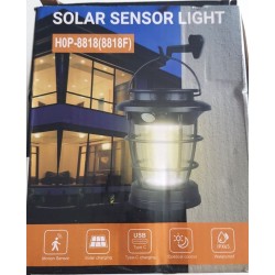Lampe solaire LED camping & jardin | Détecteur crépusculaire IPX65 – Brocaffaire
