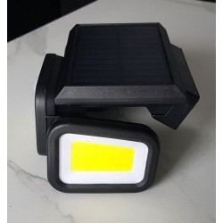 Lampe solaire 100 COB IP67 avec détecteur & télécommande – Brocaffaire