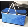 Panier isotherme pliable bleu – idéal pour conserver vos aliments au chaud ou au froid.