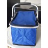 Panier isotherme pliable bleu | Pique‑nique & courses – Brocaffaire