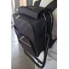 Chaise de pêche pliante 3‑en‑1 noire | Sac à dos + sac thermique – Brocaffaire