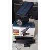 Lampe solaire 8 LED lumière neutre avec détecteur de mouvement et crépuscule – hauteur 66 cm.