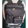 Chaise de pêche pliante 3‑en‑1 noire | Sac à dos + sac thermique – Brocaffaire