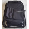 Chaise de pêche pliante 3‑en‑1 noire | Sac à dos + sac thermique – Brocaffaire