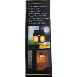 Lampe Solaire 1200 LM – 3 Modes – Détecteur Mouvement & Crépuscule | Brocaffaire