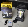 Lampe solaire 60 LED COB 1200 LM avec détecteur de mouvement, télécommande et 5 modes.