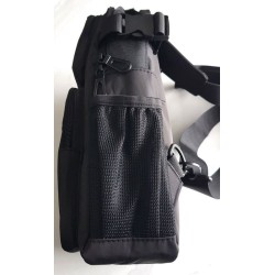 Sac banane homme noir – Sac bandoulière porté croisé avec poches | Brocaffaire