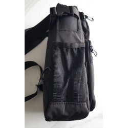 Sac banane homme noir – Sac bandoulière porté croisé avec poches | Brocaffaire