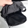 Sac banane homme noir – Sac bandoulière porté croisé avec poches | Brocaffaire