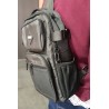 Sac banane homme noir – Sac bandoulière porté croisé avec poches | Brocaffaire
