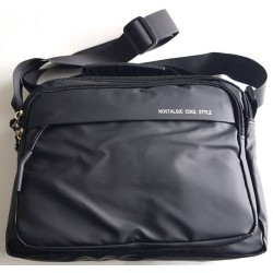 Sac banane homme noir ajustable – Sac bandoulière porté croisé | Brocaffaire