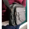 Sac banane homme noir ajustable – Sac bandoulière porté croisé | Brocaffaire