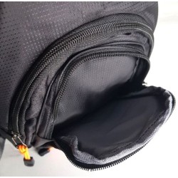 Sac à dos compact unisexe à une bandoulière noir – Porté croisé | Brocaffaire