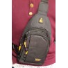 Sac à dos compact unisexe à une bandoulière noir – Porté croisé | Brocaffaire