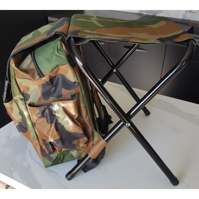 Chaise pliable avec sac à dos intégré, idéale pour toutes vos activités outdoor