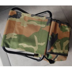 Chaise extérieure 3‑en‑1 avec sac à dos – Pliable, camouflage et pratique