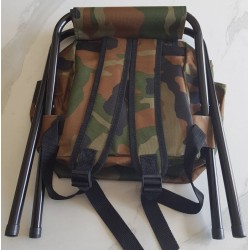 Chaise extérieure 3‑en‑1 avec sac à dos – Pliable, camouflage et pratique