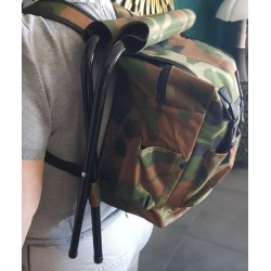 Chaise extérieure 3‑en‑1 avec sac à dos – Pliable, camouflage et pratique
