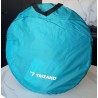 Tente de plage pop‑up 2 personnes UV30+ – Auto‑déployante bleu/blanc | Brocaffaire