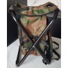 Chaise pliante 3‑en‑1 camouflage avec sac à dos thermique – Outdoor