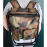 Chaise pliante 3‑en‑1 camouflage avec sac à dos thermique – Outdoor