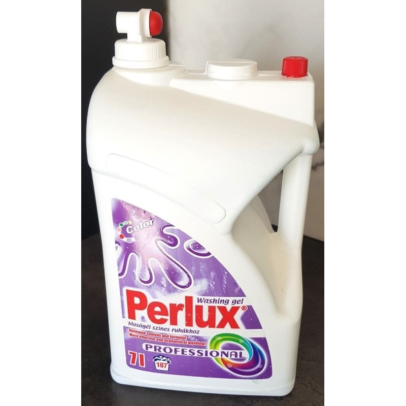 Gel lavant Perlux Couleur 7 litres – protection des couleurs et lavage efficace.