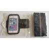 Ensemble de course : brassard téléphone + ceinture running étanche avec porte‑bouteille