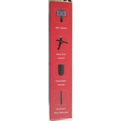 Perche à selfie 90 cm avec trépied et télécommande Bluetooth – Noir | Brocaffaire