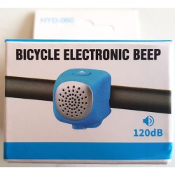 Sonnette vélo électronique 120 dB étanche – 3 sons – Bleu | Brocaffaire