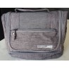 Trousse de toilette de voyage grande capacité avec crochet, poches multiples et tissu imperméable
