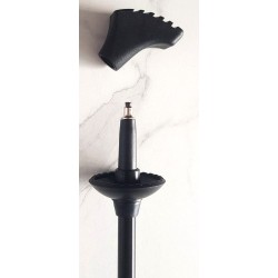 Bâtons de marche nordique réglables – Pliables, liège, aluminium, bleu | Brocaffaire