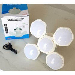 Lampe solaire pliable LED avec crochet – Éclairage camping et jardin | Brocaffaire