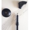 Bâtons de marche nordique réglables – Pliables, liège, aluminium, noir | Brocaffaire