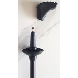 Bâtons de marche nordique réglables – Pliables, liège, aluminium, noir | Brocaffaire