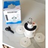 Lampe solaire pliable LED avec crochet – Éclairage camping et jardin | Brocaffaire