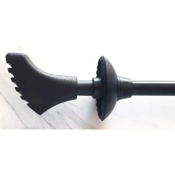 Bâtons de marche nordique réglables – Pliables, liège, aluminium, noir | Brocaffaire