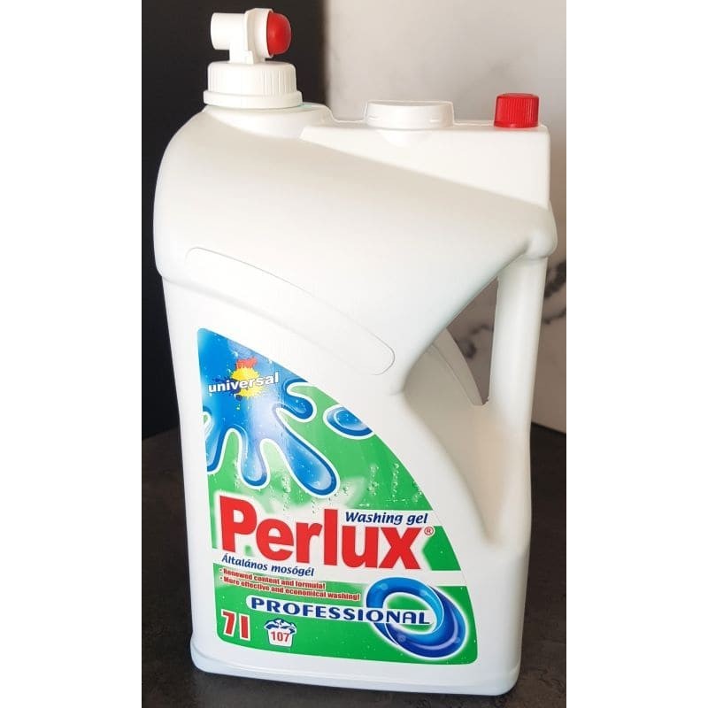 Lessive Perlux Universel 7L : efficacité professionnelle pour tous textiles, 107 lavages