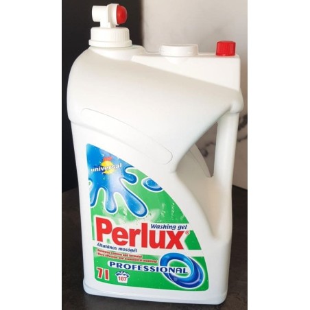 Lessive Perlux Universel 7L : efficacité professionnelle pour tous textiles, 107 lavages